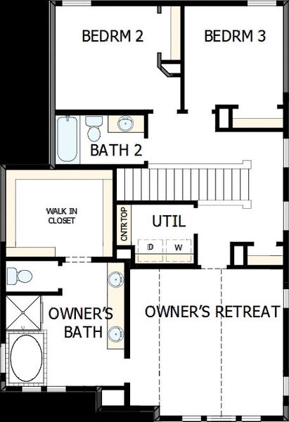 2D floor plan layout of this home in Painted Tree Woodland West – Village, McKinney, TX (Image 3). 2D floor plan layout of this home in Painted Tree Woodland West – Village, McKinney, TX (Image 3).