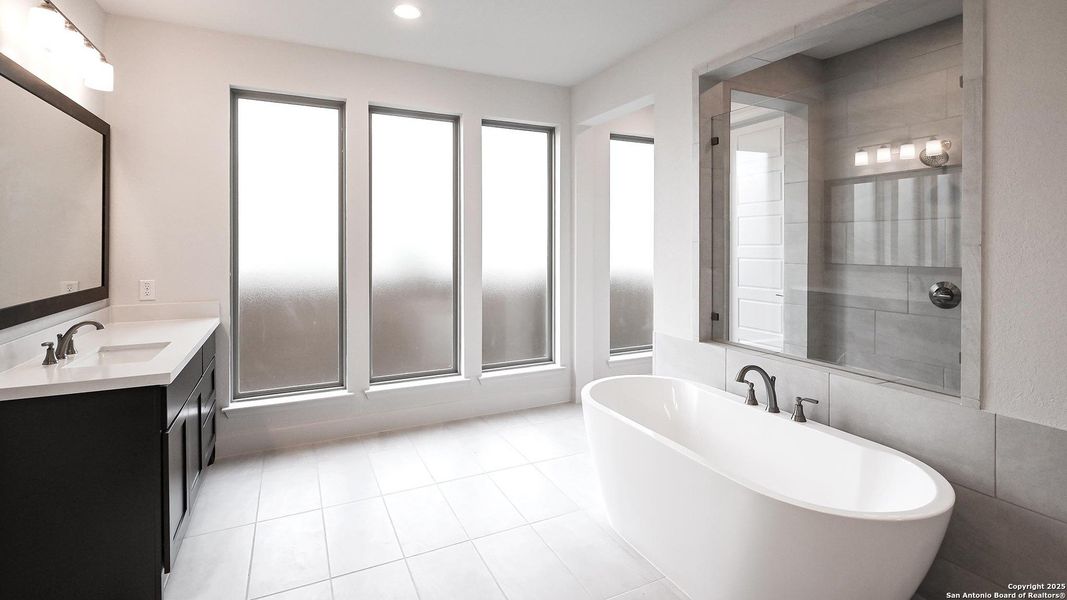 Furnished interior view inside a new home in Mayfair 60', New Braunfels (Image 9). Furnished interior view inside a new home in Mayfair 60', New Braunfels (Image 9).