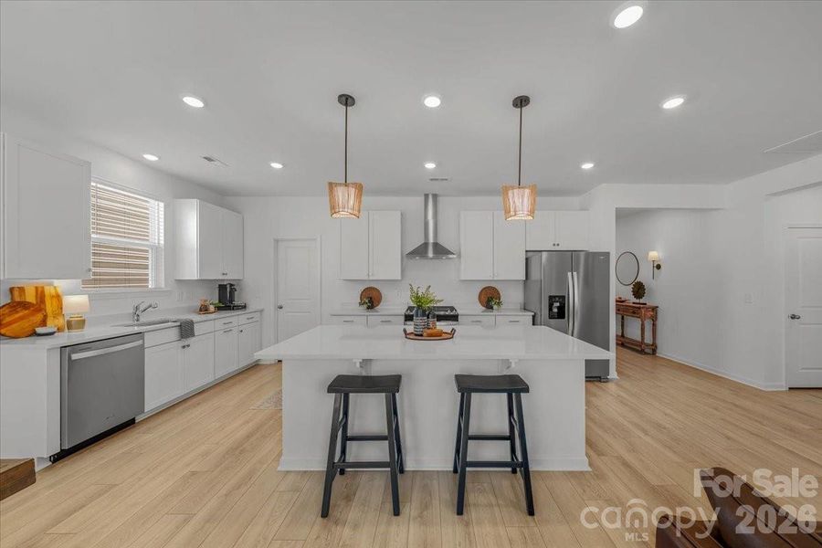 Furnished interior view inside a new home in Sheffield, Indian Trail (Image 11).