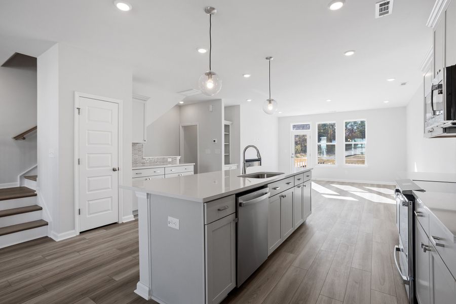 Furnished interior view inside a new home in Renaissance at White Oak, Garner (Image 9). Furnished interior view inside a new home in Renaissance at White Oak, Garner (Image 9).