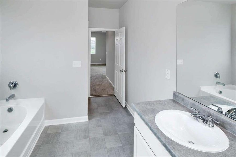 Furnished interior view inside a new home in The Preserve at Agricultural Village, Perry (Image 4).