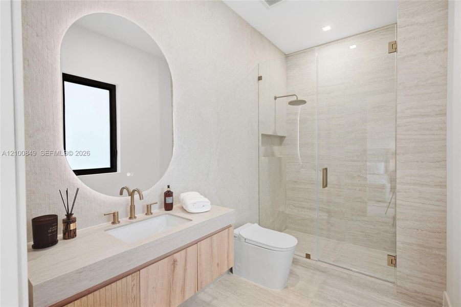 Furnished interior view inside a new home in , Palmetto Bay (Image 37).