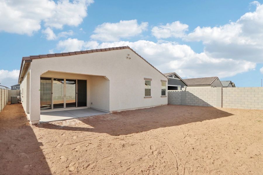 Back of home and lot