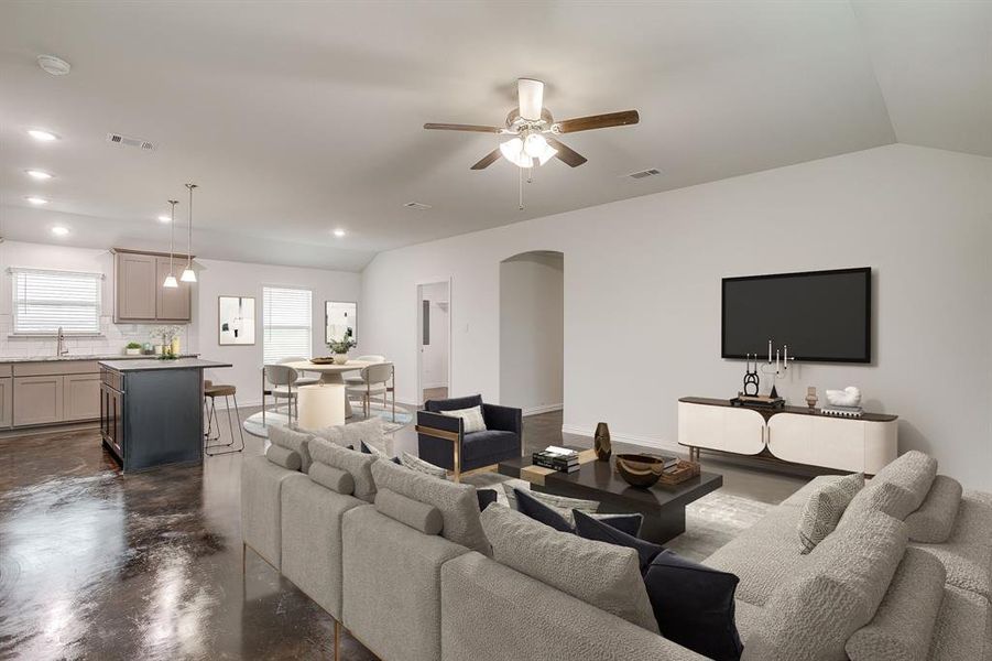 Furnished interior view inside a new home in , Joshua (Image 13).