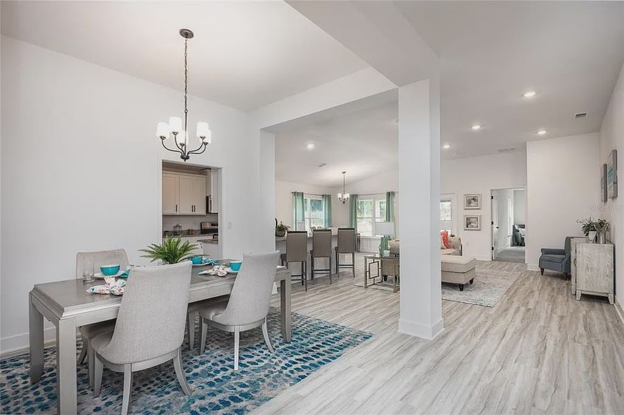 Furnished interior view inside a new home in Briarwood, Alachua (Image 3).