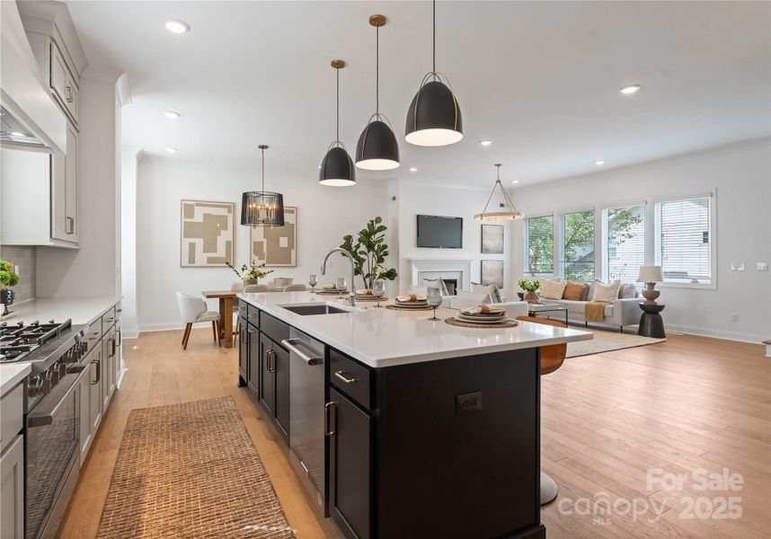 Furnished interior view inside a new home in , Charlotte (Image 35).