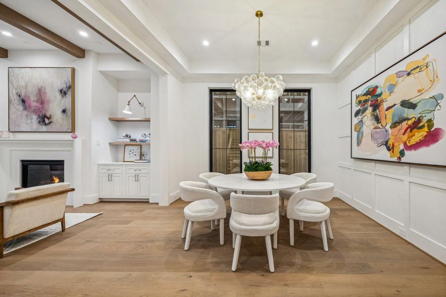 There is also incredible trim work on the South wall of the Dining Room.