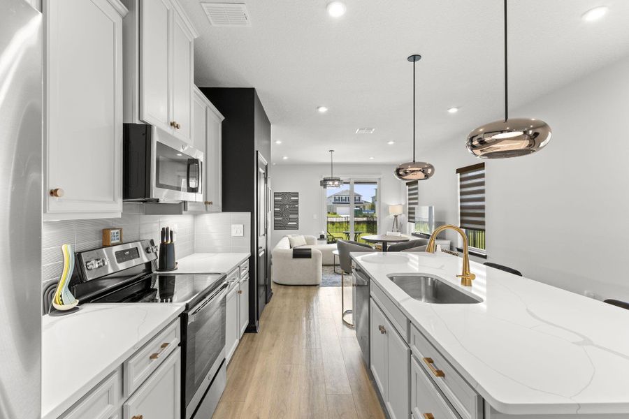 Furnished interior view inside a new home in , Port St. Lucie (Image 15).