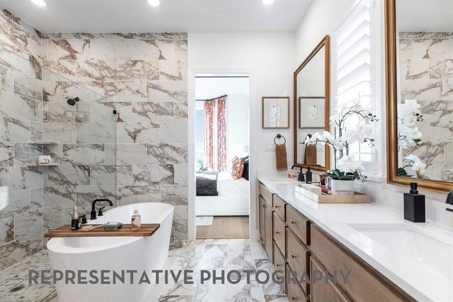 Furnished interior view inside a new home in Sonoma Verde, McLendon-Chisholm (Image 35).
