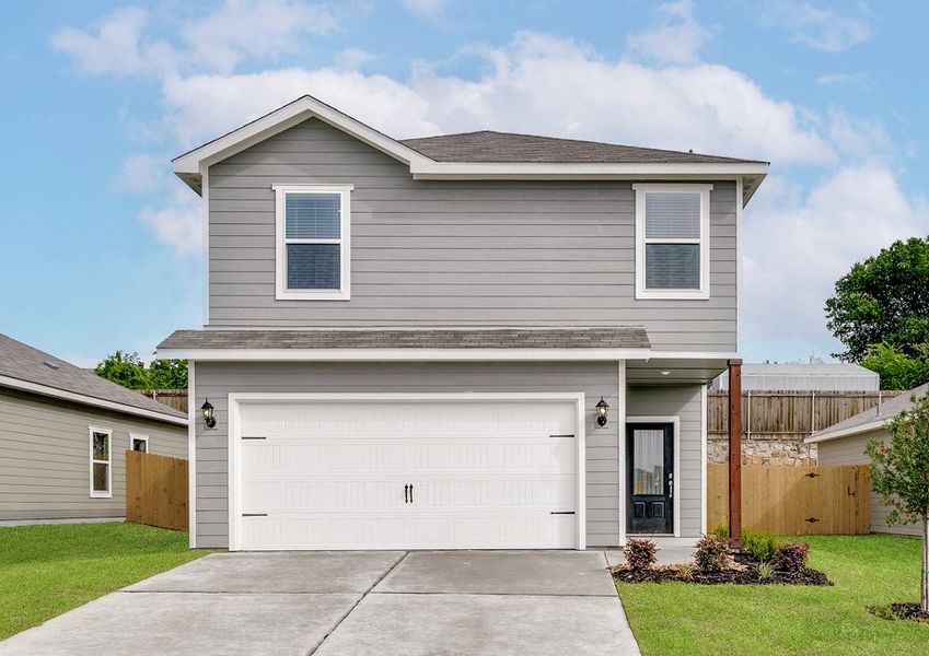 The Jaguar is a beautiful two-story home.