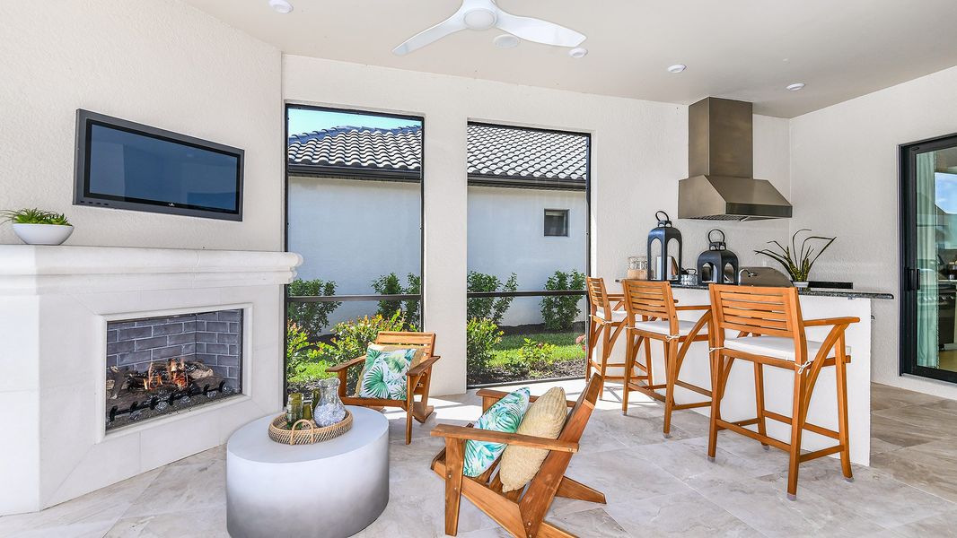 Representative furnished interior of a home built from the Lazio by Taylor Morrison in Esplanade by the Islands, Naples (Image 33).