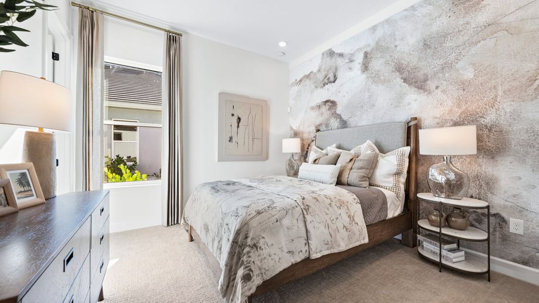 Furnished interior view inside a new home in Esplanade by the Islands, Naples (Image 16).