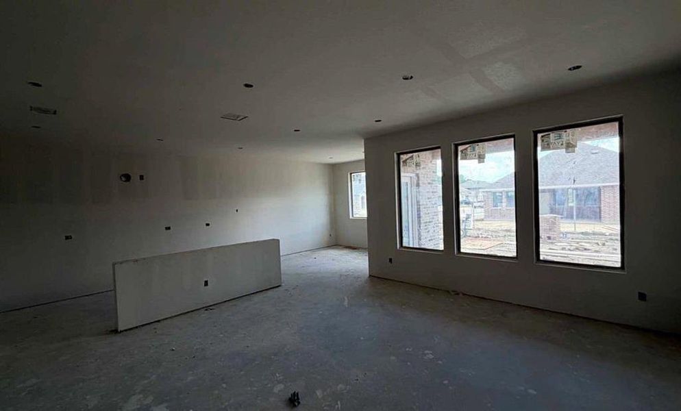 Open Kitchen-Living-Dining Room Construction Progress