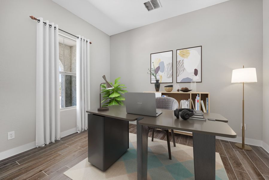 Furnished interior view inside a new home in Ladera Trails, Queen Creek (Image 10).