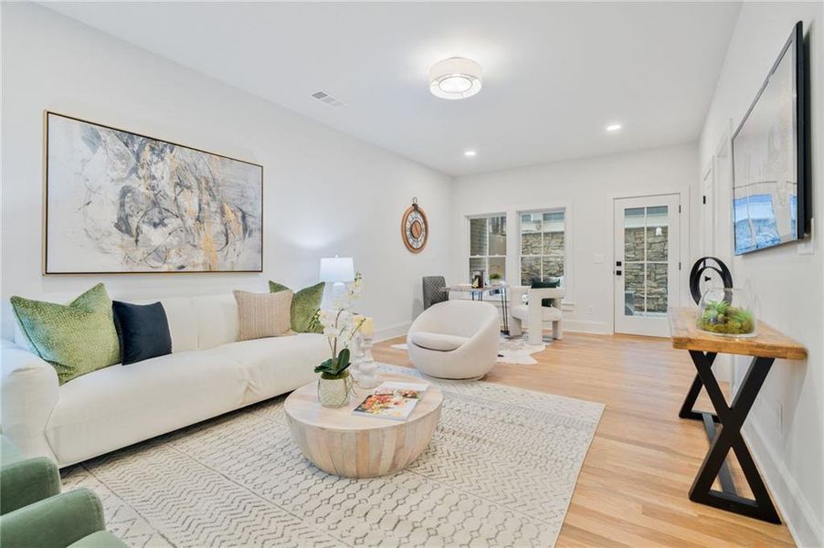 Furnished interior view inside a new home in Pendergrast Farm, Atlanta (Image 54).