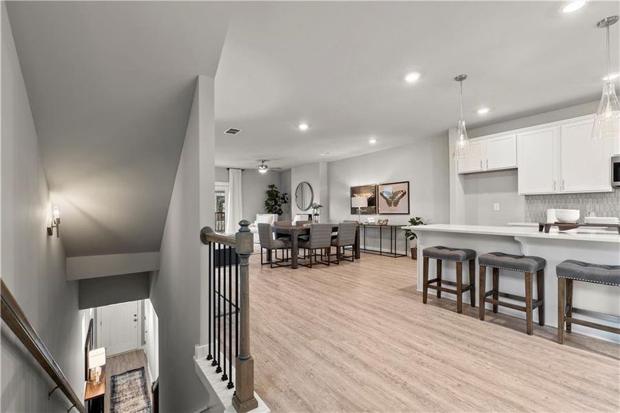 Furnished interior view inside a new home in One Riverside West, Atlanta (Image 8).