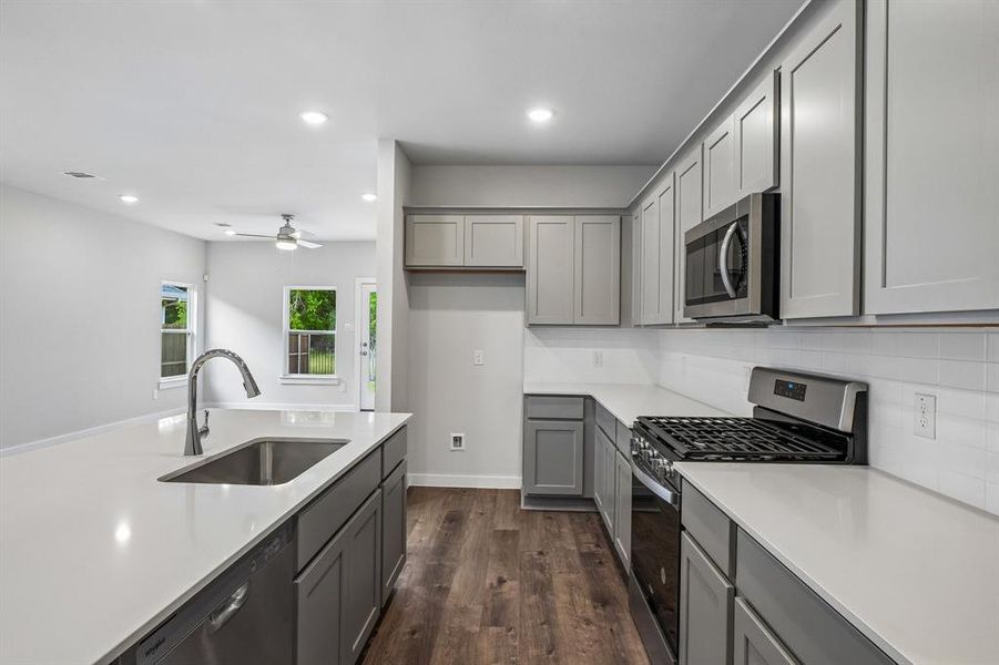 Furnished interior view inside a new home in Ambergrove, Royse City (Image 6).