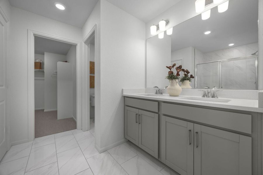 Representative furnished interior of a home built from the 1762 Modeled by KB Home in Windler Wildflower, Aurora (Image 10).