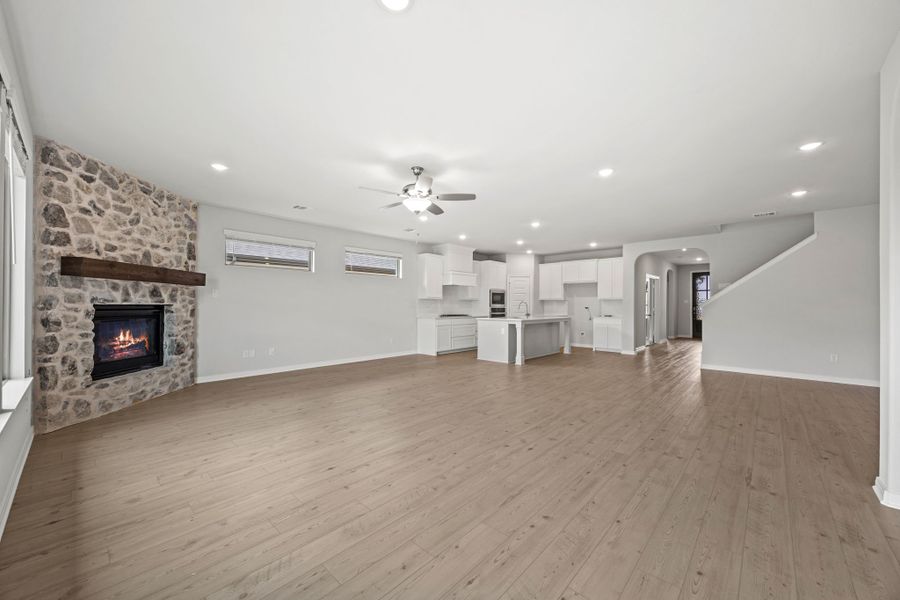Representative unfurnished interior of a home built from the Becker by Cambridge Homes in Tinsley Meadows, Van Alstyne (Image 13).