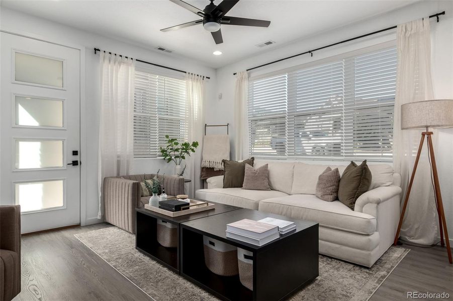 Furnished interior view inside a new home in , Littleton (Image 15).