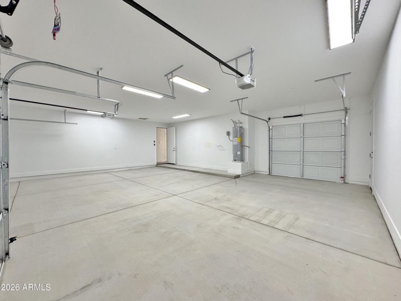 Garage door to back yard Garage door to back yard