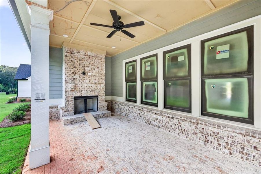 Exterior details and patio area of a home in , Statham (Image 4).