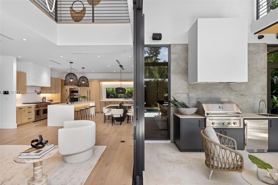 Furnished interior view inside a new home in , Miami (Image 32).