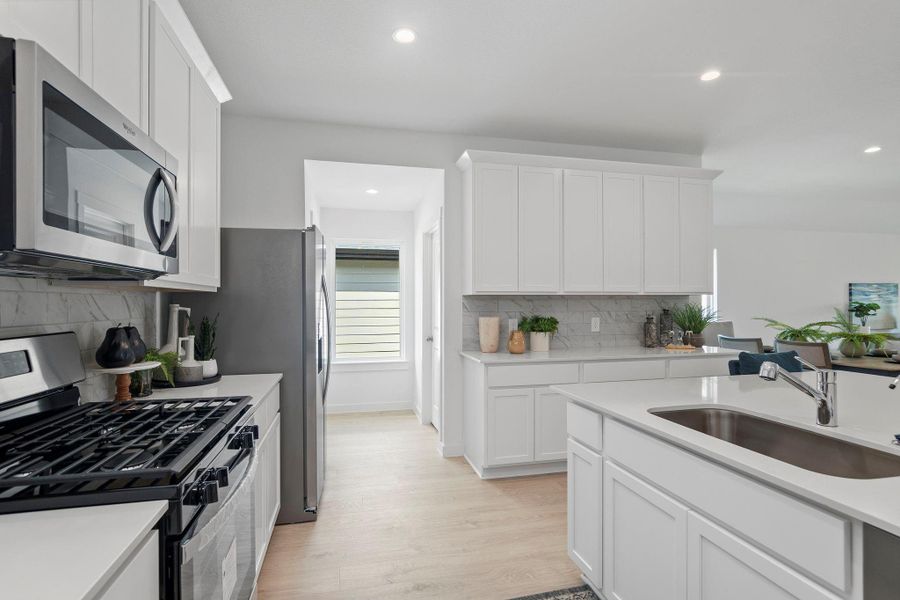 Furnished interior view inside a new home in Tamarron, Fulshear (Image 15).