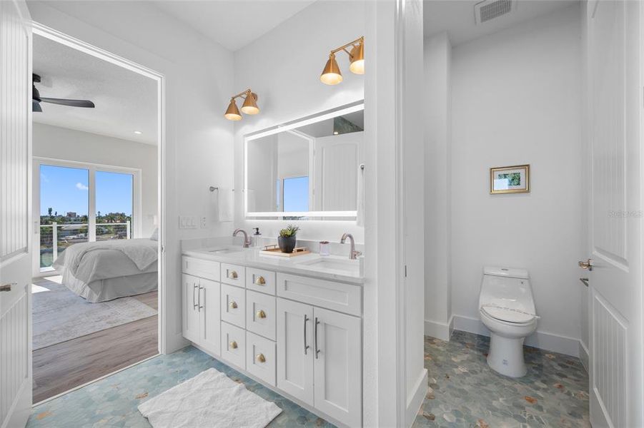 Furnished interior view inside a new home in , Treasure Island (Image 17).