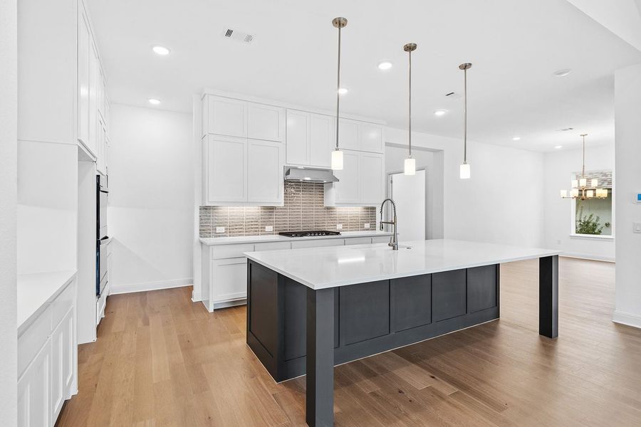 Furnished interior view inside a new home in The Hollows Canyon - 60', Lago Vista (Image 10).