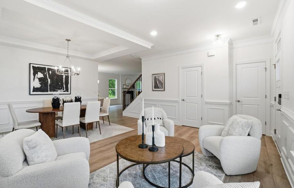 Representative furnished interior of a home built from the Wilmington by Eastwood Homes in Parker's Preserve, Ridgeville (Image 5). Representative furnished interior of a home built from the Wilmington by Eastwood Homes in Parker's Preserve, Ridgeville (Image 5).