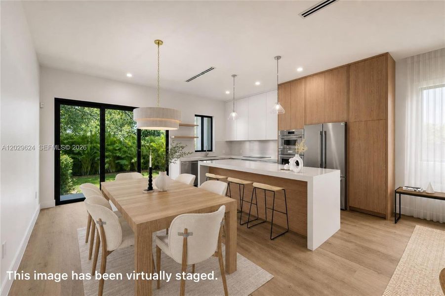 Furnished interior view inside a new home in , Miami (Image 7).