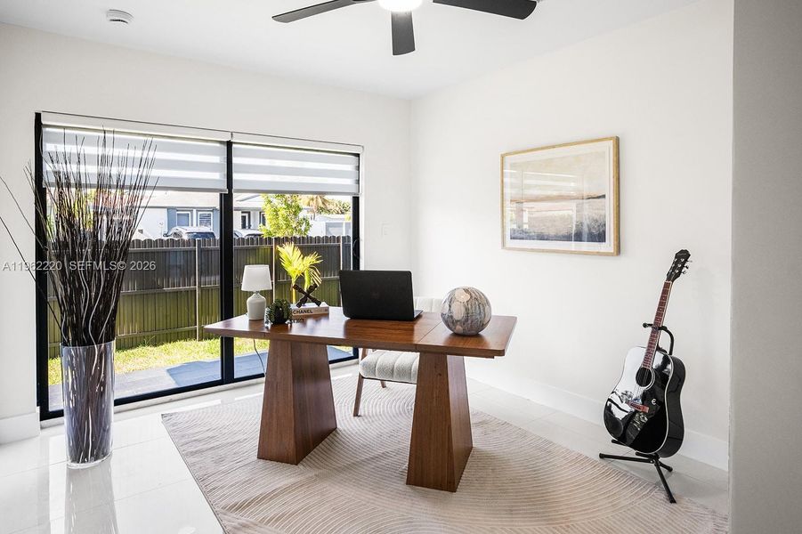 Furnished interior view inside a new home in , Miami (Image 17). Furnished interior view inside a new home in , Miami (Image 17).