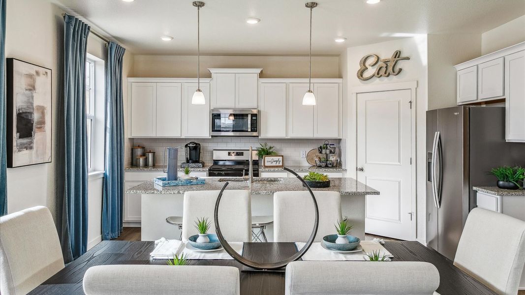 Furnished interior view inside a new home in Settlers Crossing, Commerce City (Image 10).