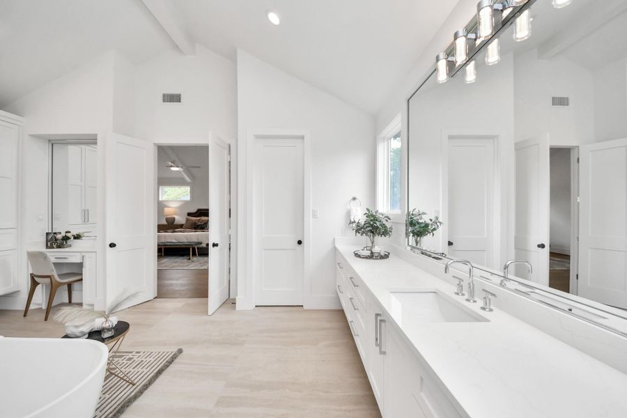 Furnished interior view inside a new home in , Houston (Image 17).