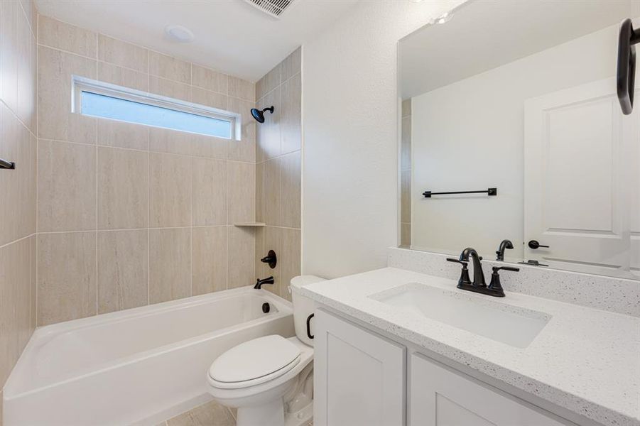 Furnished interior view inside a new home in Windsong Ranch Classic 61, Prosper (Image 12).