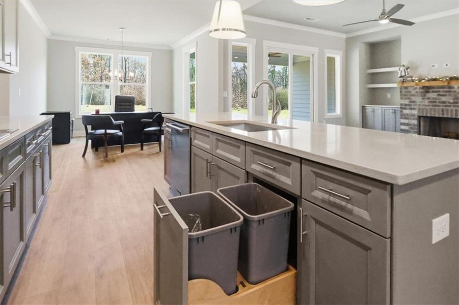 Furnished interior view inside a new home in , Statham (Image 4).