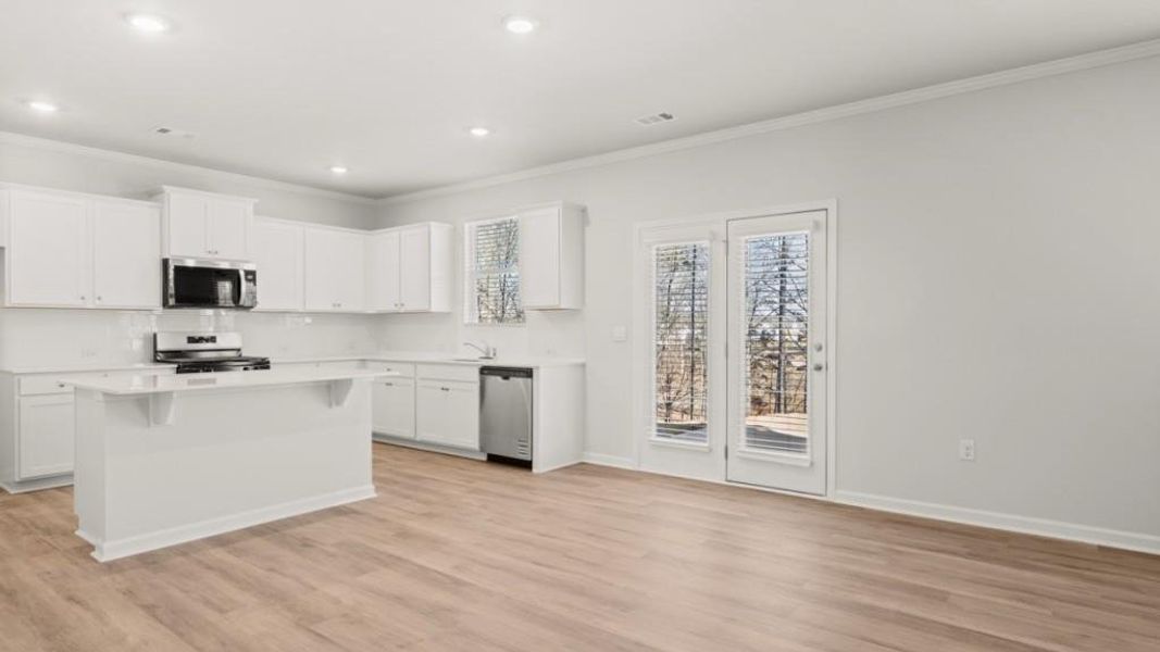 Furnished interior view inside a new home in Braselton Village, Braselton (Image 3).
