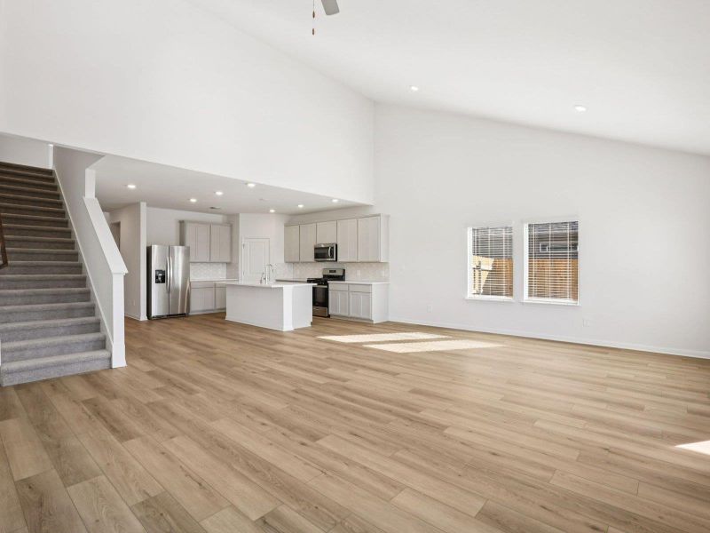 Photos are not of the actual home, but are photos of the builder home with same floorplan