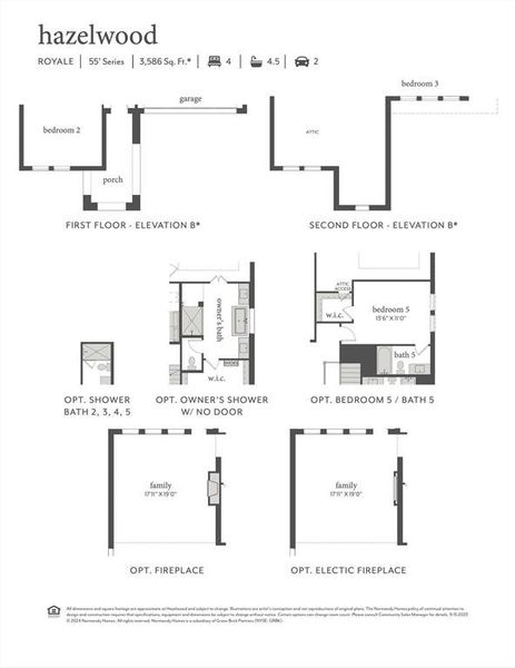 This dream home features elevation C, optional electric fireplace, optional shower for bath 2 plus so much more!