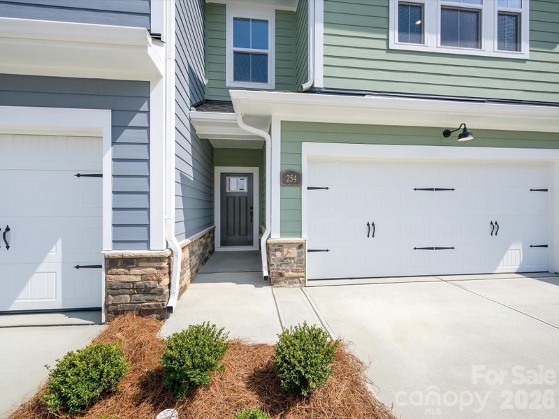 Exterior details and patio area of a home in Westview Towns, Waxhaw (Image 3).