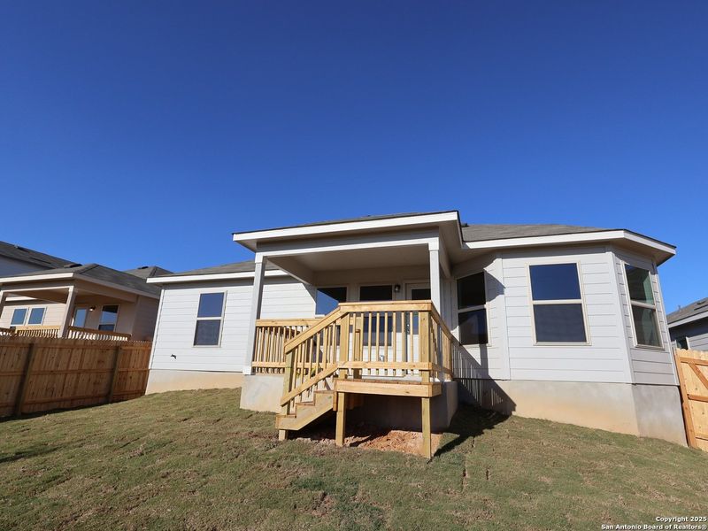 Exterior details and patio area of a home in Paloma Park, Converse (Image 3). Exterior details and patio area of a home in Paloma Park, Converse (Image 3).