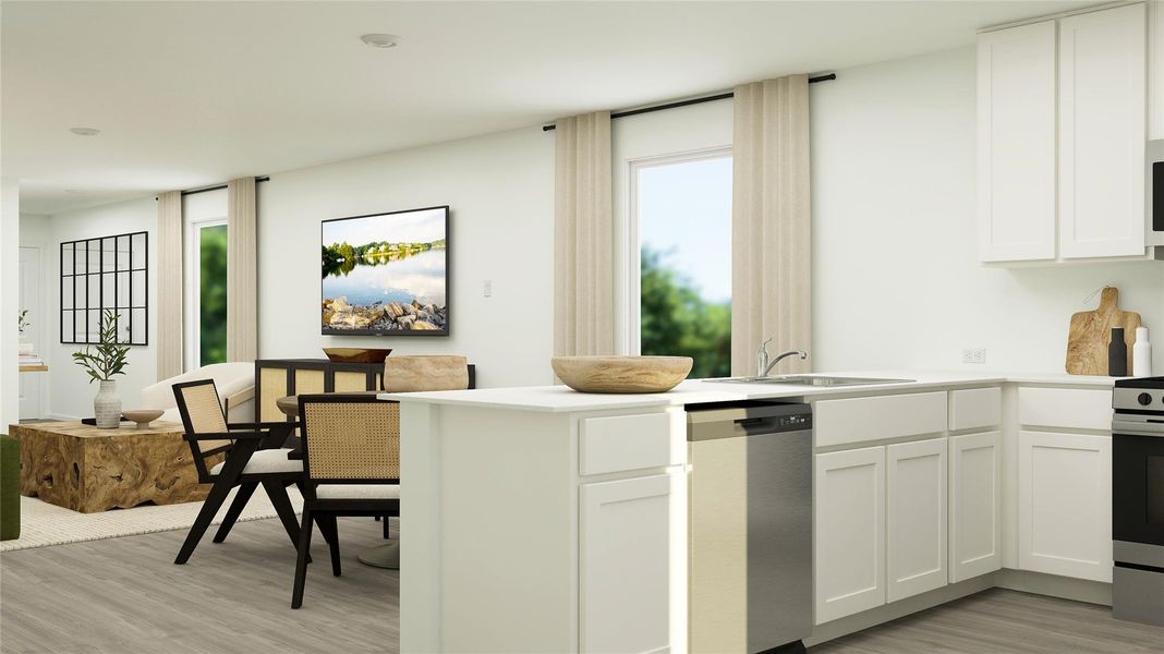 Furnished interior view inside a new home in , Jarrell (Image 17).