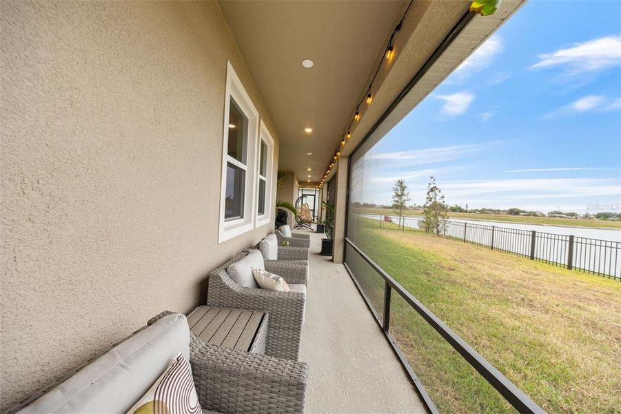 Exterior details and patio area of a home in Seaire, Parrish (Image 29).