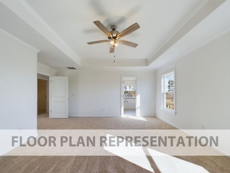 Primary Bedroom Floorplan Representation Photo | The 2078 Plan