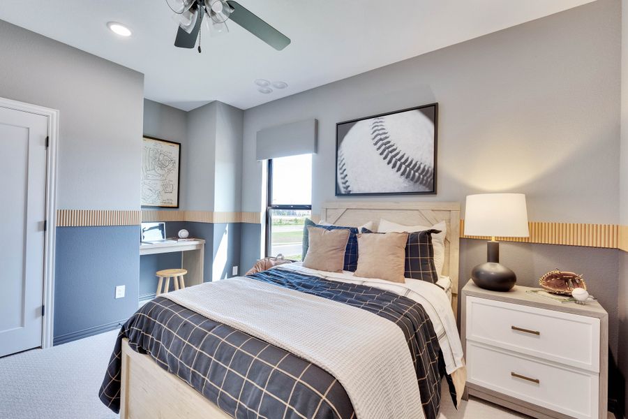 Representative furnished interior of a home built from the Premier Series - Elm by DRB Homes in Infinity Square, Kyle (Image 23).