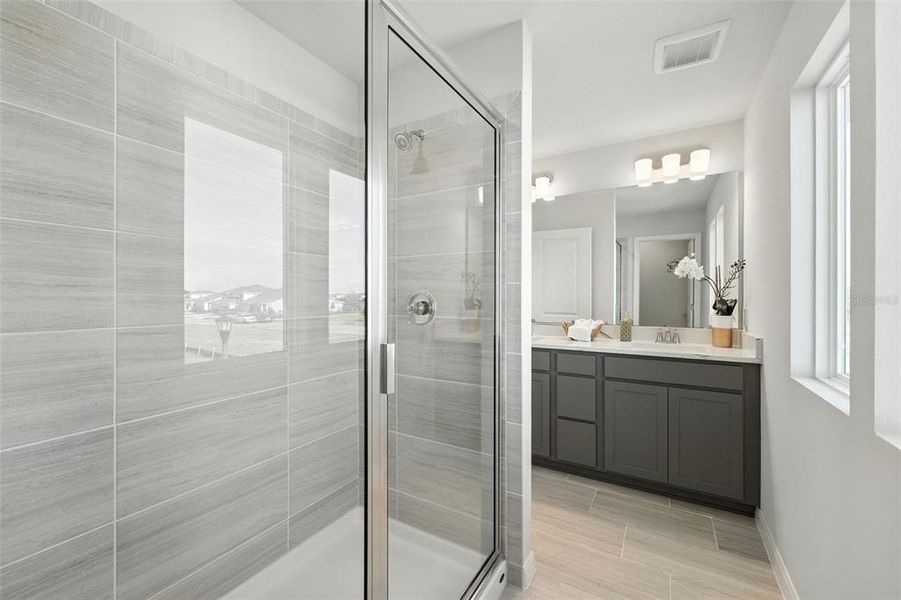 Furnished interior view inside a new home in Amelia Groves, St. Cloud (Image 9).