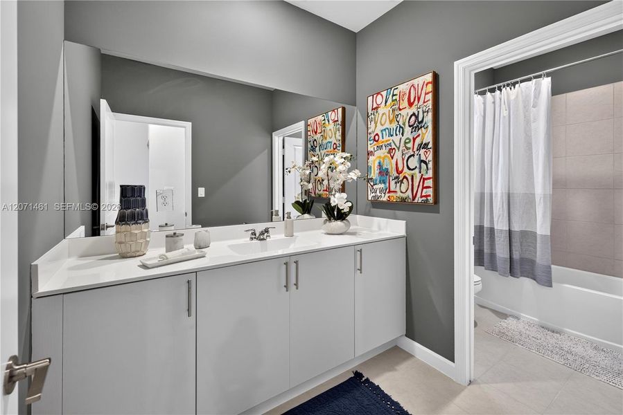 Furnished interior view inside a new home in Acacia Groves, Miami (Image 16).
