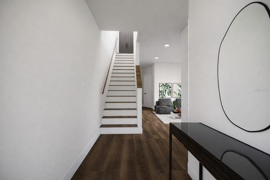 Furnished interior view inside a new home in , St. Petersburg (Image 4).