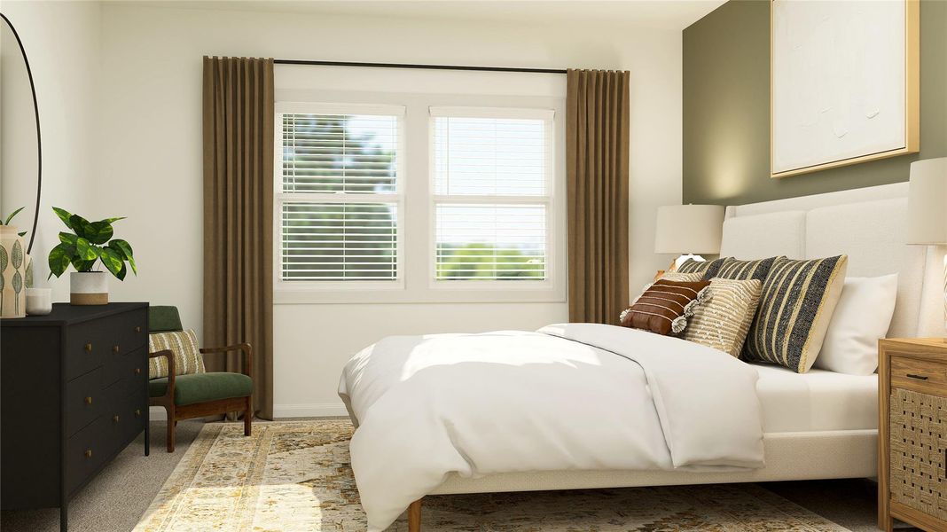 Furnished interior view inside a new home in Meadowlark Preserve, Pflugerville (Image 25).